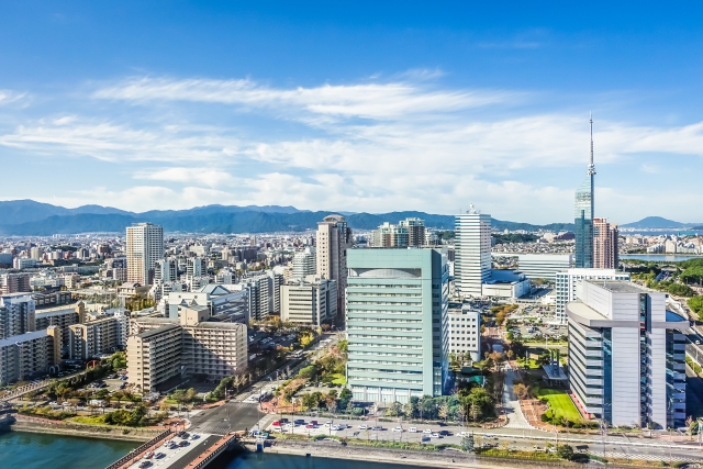 福岡の町並み